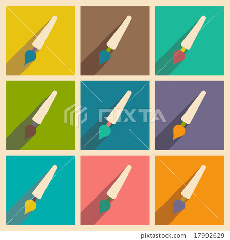 Flat with shadow concept and mobile application Flat with shadow concept and mobile application 17992629