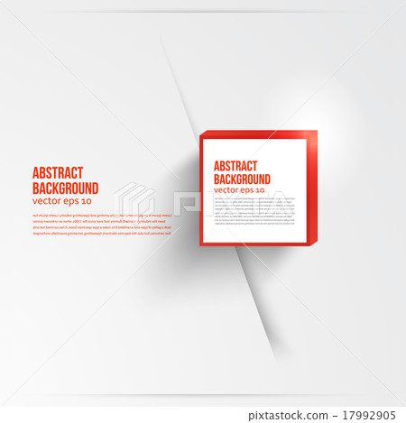 Vector square. Abstract background card red. - Stock Illustration ...