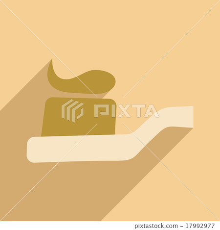 Flat with shadow icon and mobile application Flat with shadow icon and mobile application 17992977