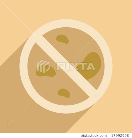 Flat with shadow icon and mobile application Petri 17992998