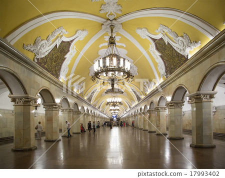 Metro station Komsomolskaya in Moscow, Russia Metro station Komsomolskaya in Moscow, Russia 17993402