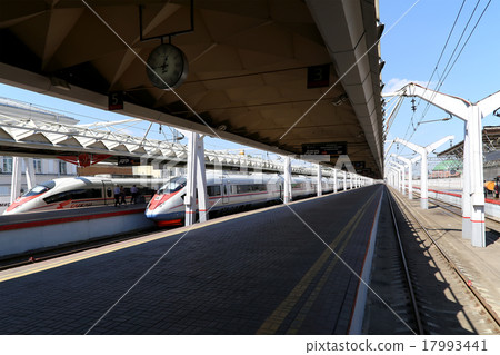 Aeroexpress Train Sapsan. Moscow, Russia 17993441