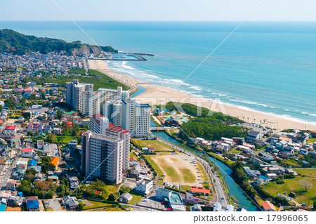 Aerial view of Onjuku cho around autumn day 17996065