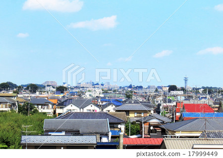 Residential area in the suburbs of Tokyo 17999449