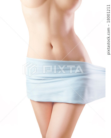 美好的女性身體白色後面 18001211