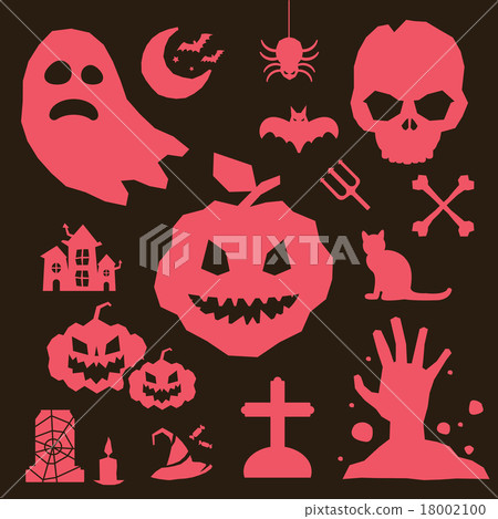 Halloween vector icons set Halloween vector icons set 18002100