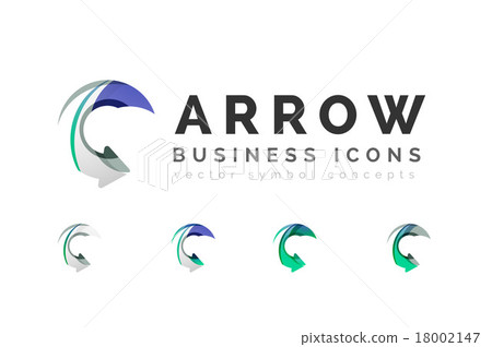 Set of arrow logo business icons 18002147