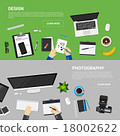 Flat design concepts for creative process 18002622