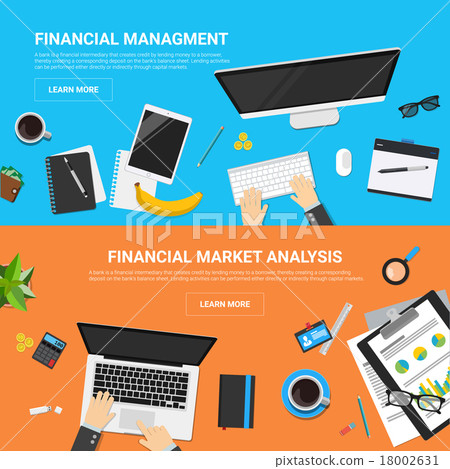 Flat design concepts for business strategy and 18002631