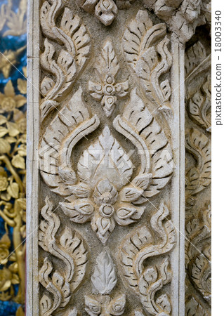 Thai painting on cement. Architecture from clay Thai painting on cement. Architecture from clay 18003340