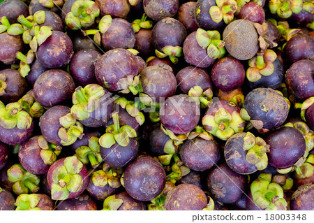 Colorful of fresh mangosteen background 18003348