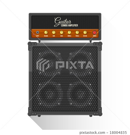vector electric guitar combo amplifier illustratio vector electric guitar combo amplifier illustratio 18004835