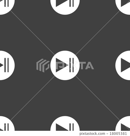Play Pattern Icon Play button web icon. flat design. Seamless patter - Stock Illustration ...