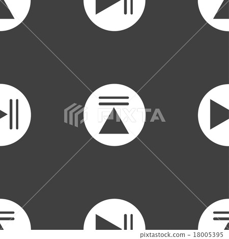 Play Pattern Icon Play button web icon. flat design. Seamless patter-插圖素材 [18005395 ...
