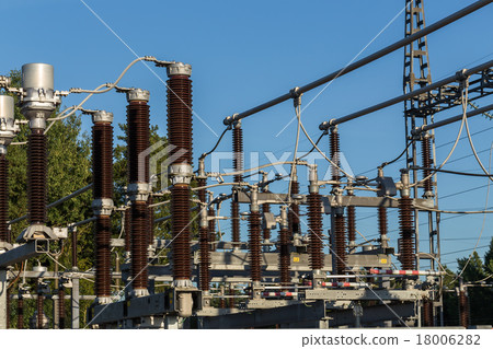 Electric substation tower for generating energy 18006282