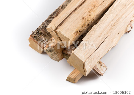 Stack of cut logs firewood 18006302