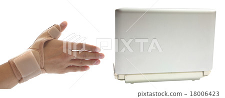 Painful wrist and thumb from working on computer 18006423