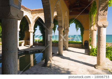 Roman bath in the yard of Balchik palace, Bulgaria 18006733
