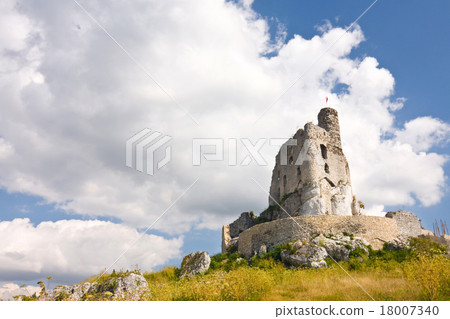 Ruins of medieval castle Mirow in Poland 18007340