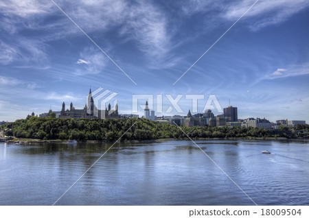 Parliament Buildings of Ottawa with Ottawa River 18009504