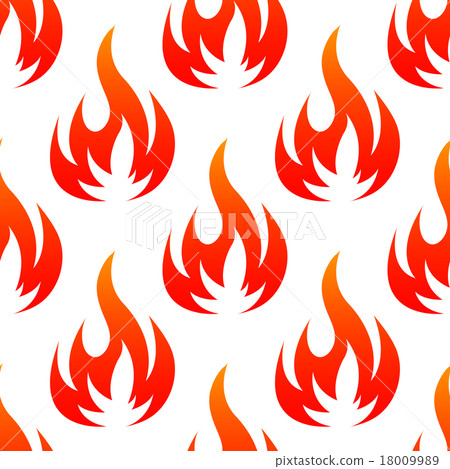 Red and orange fire flames seamless pattern Red and orange fire flames seamless pattern 18009989