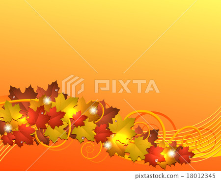 Flying autumn leaves background Flying autumn leaves background 18012345