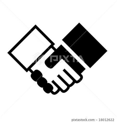 Handshake Simple Icon on White Background. Vector Handshake Simple Icon on White Background. Vector 18012622
