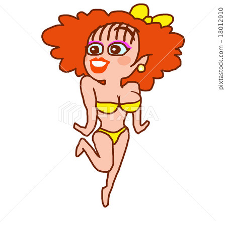 A girl dancing in a bikini A girl dancing in a bikini 18012910
