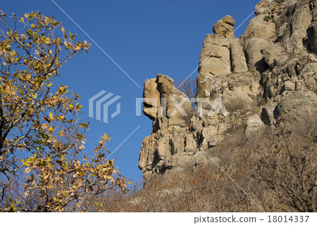 wonderful rocks of Ghosts valley in autumn wonderful rocks of Ghosts valley in autumn 18014337