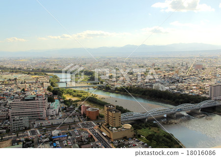 Tone River and Gunma Bridge Tone River and Gunma Bridge 18016086