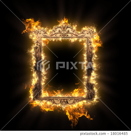 burning metal frame 18016485