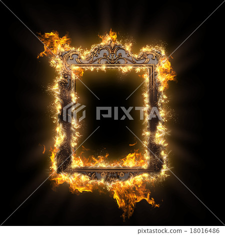 burning metal frame 18016486