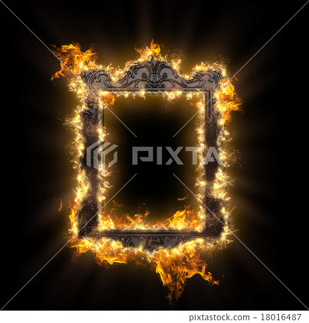 burning metal frame 18016487