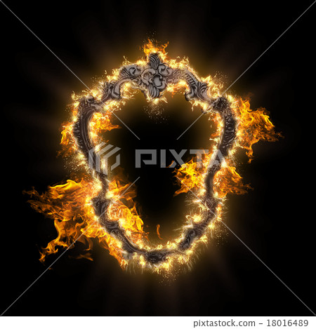 burning metal frame burning metal frame 18016489
