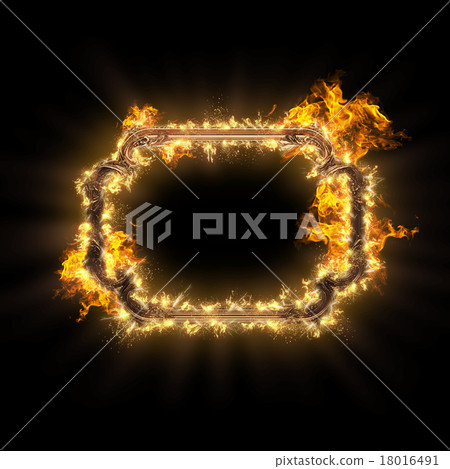burning metal frame 18016491