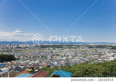 Scenery of residential area seen from the hill of Hino City 18016914