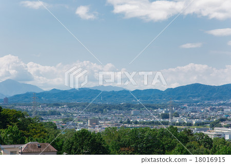 Scenery of residential area seen from the hill of Hino City 18016915