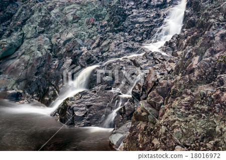 Girvas waterfall in Karelia on an ancient volcano 18016972