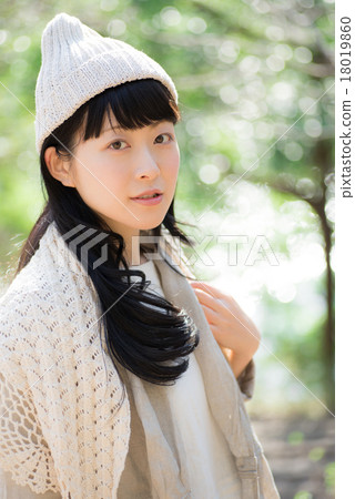 冬天肖像婦女 18019860