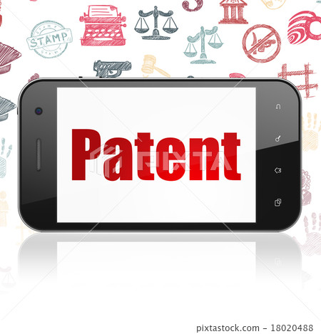 Law concept: Smartphone with Patent on display 18020488