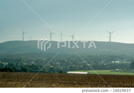 Group of wind turbines Group of wind turbines 18020637