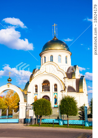 Church in autumn 18024179