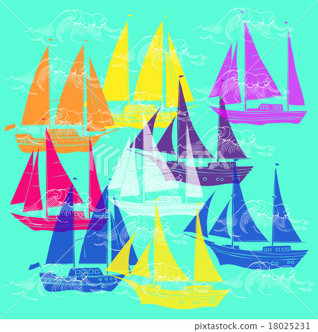 Background with waves 18025231
