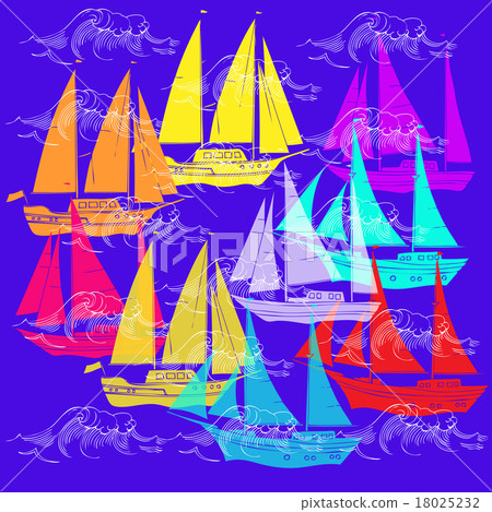 Background with waves 18025232