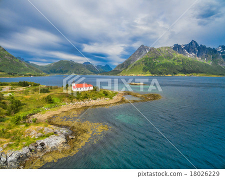 Picturesque church on Lofoten islands Picturesque church on Lofoten islands 18026229