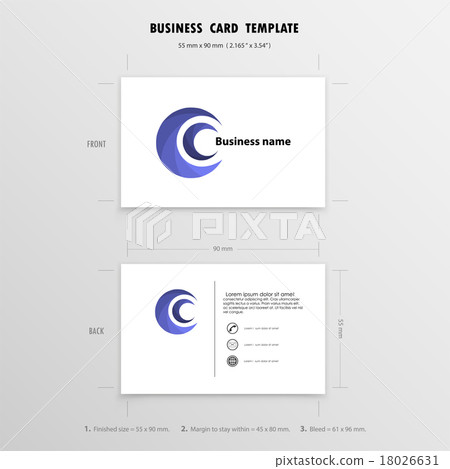 Abstract Creative Business Cards Design Template. 18026631