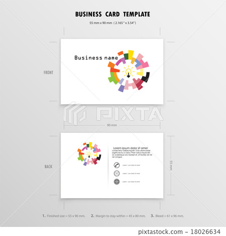 Abstract Creative Business Cards Design Template. 18026634