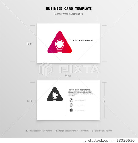 Abstract Creative Business Cards Design Template. 18026636