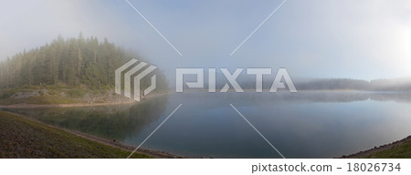 Panorama of beautiful mystical Black Lake Panorama of beautiful mystical Black Lake 18026734