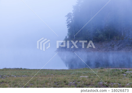 Beautiful mystical Black Lake, Durmitor National 18026873